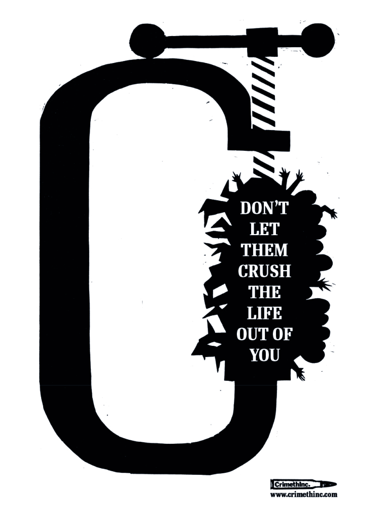 Sticker Dont Let Them Crush The Life Out Of You Pm Press Uk