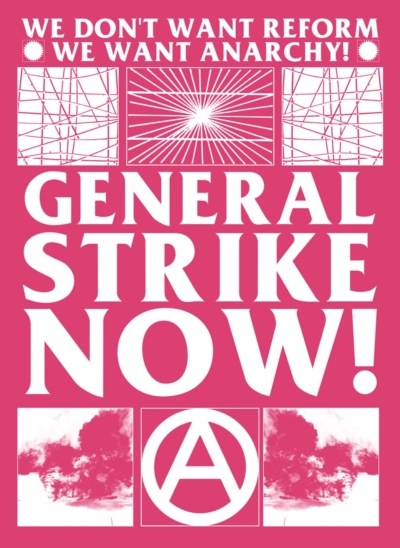 Sticker: General Strike Now!