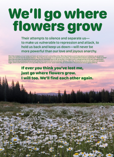 Sticker: We'll Go Where Flowers Grow