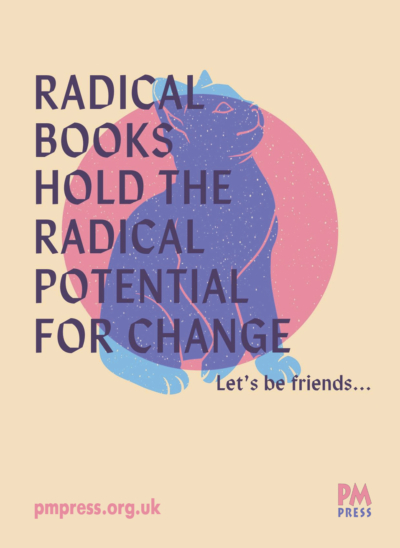 Sticker: Radical books hold the potential